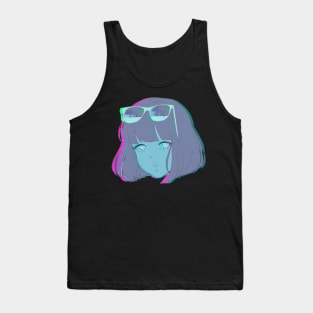 Vaporwave Glitch Edgy Alt Aesthetic Tank Top